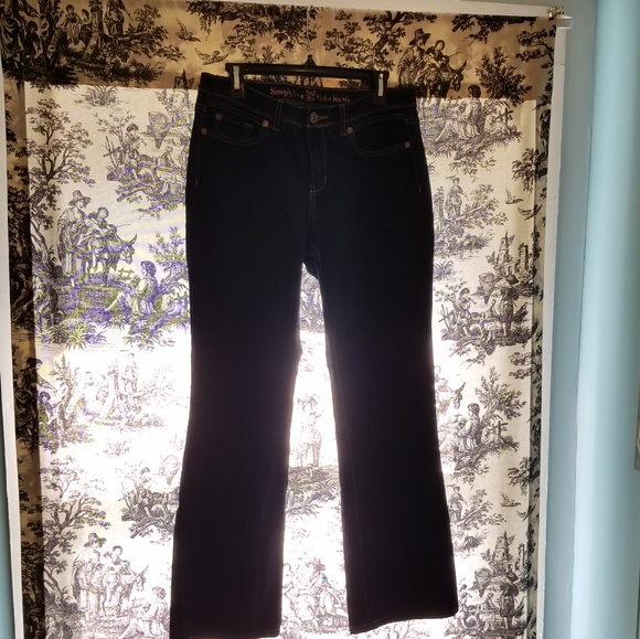Vera Wang boot cut Jeans in midnight blue size 8 - Picture 3 of 6